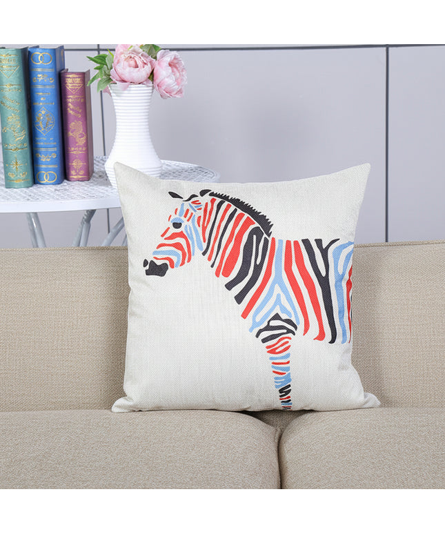 Abstract Zebra Design Cushion Cover