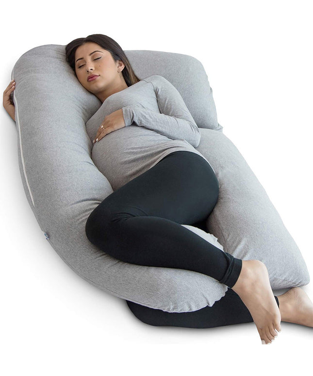 Multifunctional Lumbar Support and Breastfeeding Pillow – Side Sleeping, Washable Cover