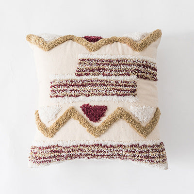 Indian embroidered tufted tassel pillow – Trendy & Practical for Daily Living