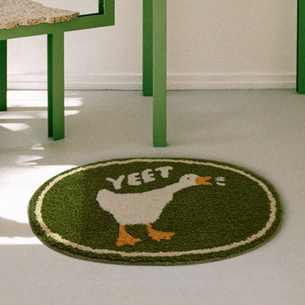 🐧🐱🦆 Absorbent Bathroom Door Floor Mat – Cute Animal Designs
