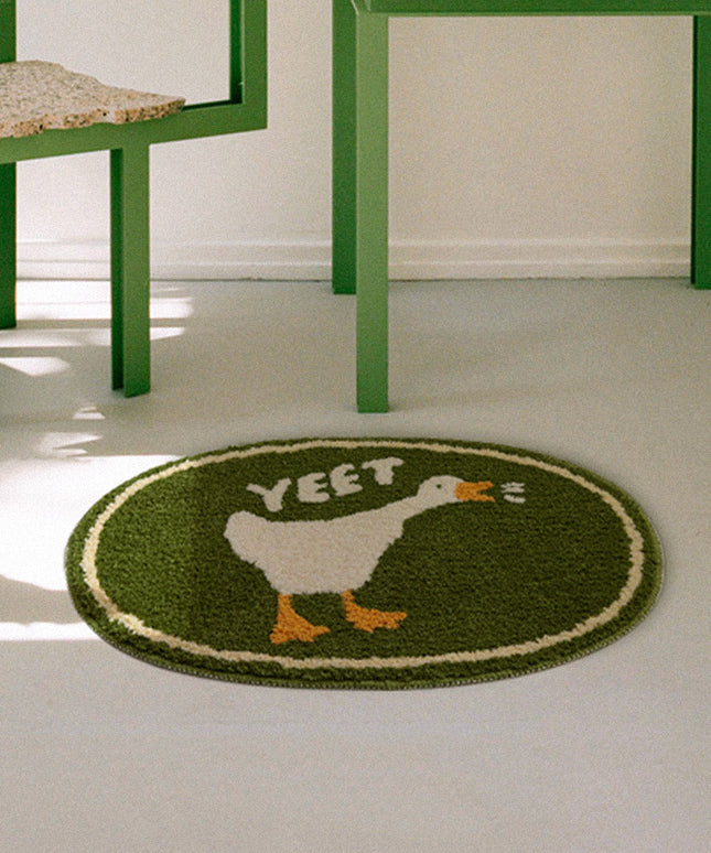 🐧🐱🦆 Absorbent Bathroom Door Floor Mat – Cute Animal Designs