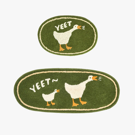 🐧🐱🦆 Absorbent Bathroom Door Floor Mat – Cute Animal Designs