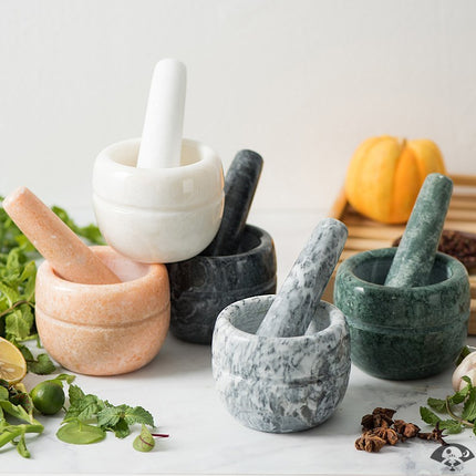 Stone Pestle & Mortar – Black, Grey or Khaki