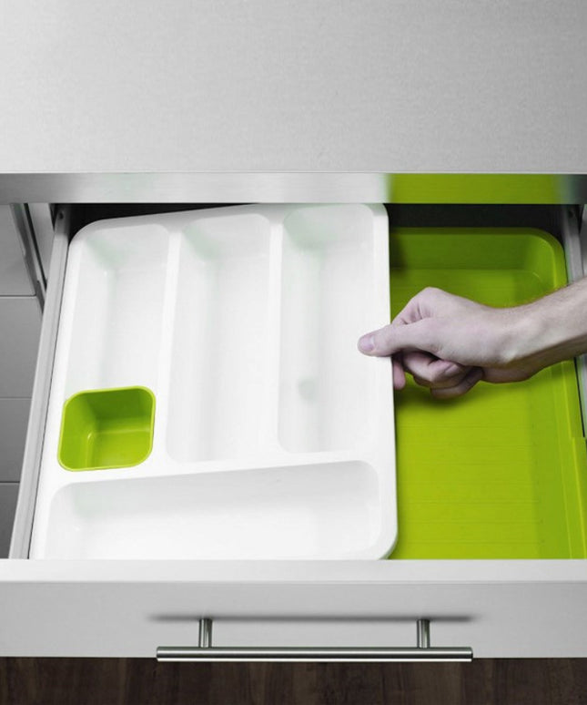 Expandable Drawer Organiser – 2 Tier Retractable Storage Rack