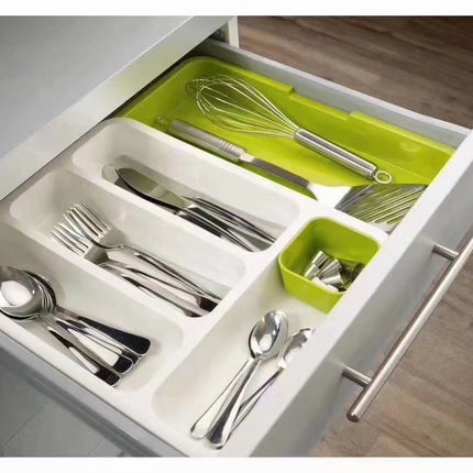 Expandable Drawer Organiser – 2 Tier Retractable Storage Rack