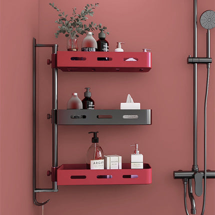 Toilet Shelf Bathroom Cosmetic Vanity Free Punch Vanity Sink Light Luxury Toilet Storage Rack