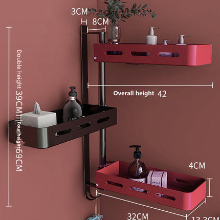 Toilet Shelf Bathroom Cosmetic Vanity Free Punch Vanity Sink Light Luxury Toilet Storage Rack