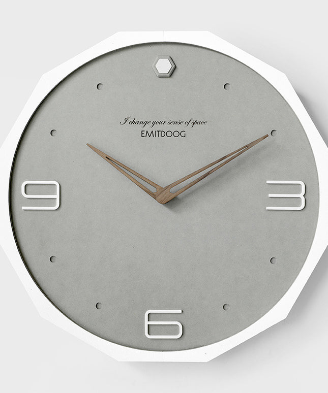 Nordic Luxury Wall Clock – Modern Minimalist 12-Inch | Ikeame