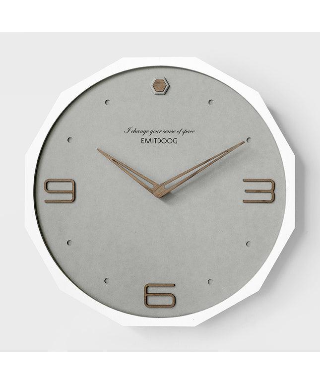 Nordic Luxury Wall Clock – Modern Minimalist 12-Inch | Ikeame