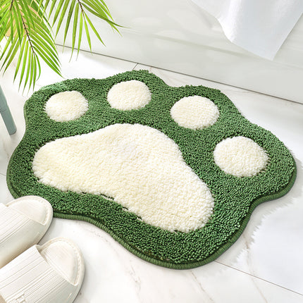 🐾 Paw Print Bathroom Water-Absorbing Non-Slip Mat
