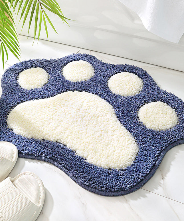 🐾 Paw Print Bathroom Water-Absorbing Non-Slip Mat
