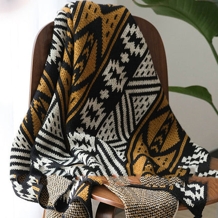 Boho Style Sofa Cover Blanket – Skin-Friendly, Light or Dark