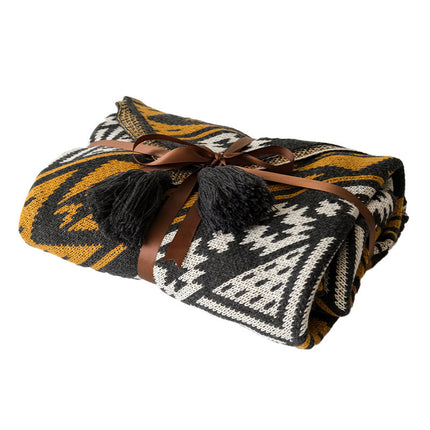 Boho Style Sofa Cover Blanket – Skin-Friendly, Light or Dark