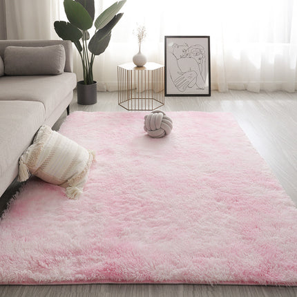Plush Tie Dye Floor Mat | Soft Bedroom & Living Room Rug