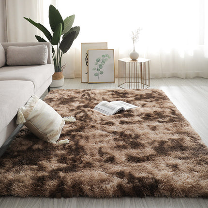 Plush Tie Dye Floor Mat | Soft Bedroom & Living Room Rug