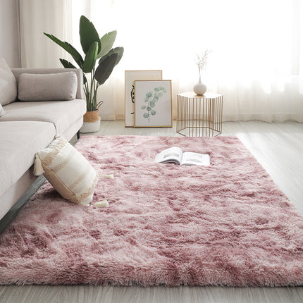 Plush Tie Dye Floor Mat | Soft Bedroom & Living Room Rug