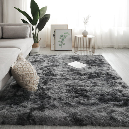 Plush Tie Dye Floor Mat | Soft Bedroom & Living Room Rug