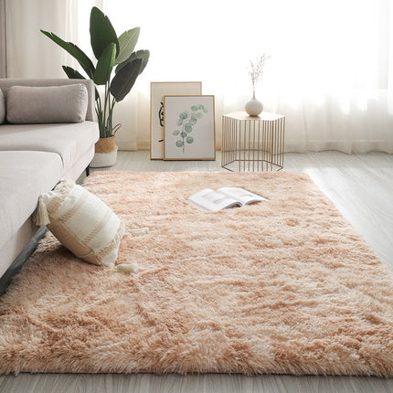 Plush Tie Dye Floor Mat | Soft Bedroom & Living Room Rug