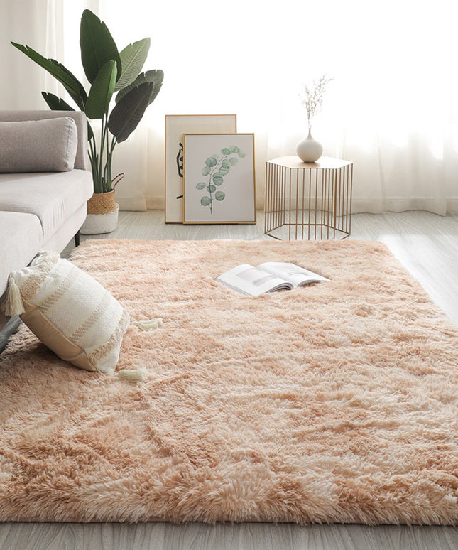 Plush Tie Dye Floor Mat | Soft Bedroom & Living Room Rug