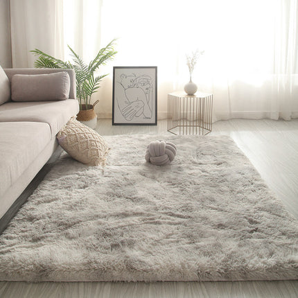 Plush Tie Dye Floor Mat | Soft Bedroom & Living Room Rug