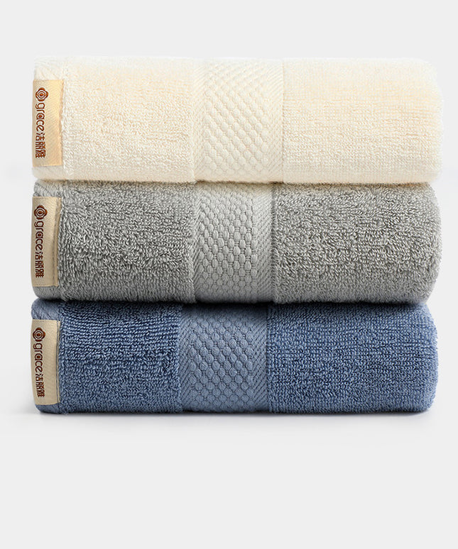 Cotton Towel Set (3-Pack) – Soft Absorbent Bathroom Towels | Ikeame