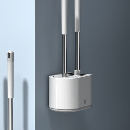 🚽 Silicone Toilet Brush Set with Long Handle – Deep Clean Bathroom Tool