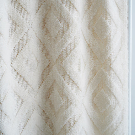 Jacquard Knitted Bed Throw Blanket | Cosy Autumn Winter Sofa Throw