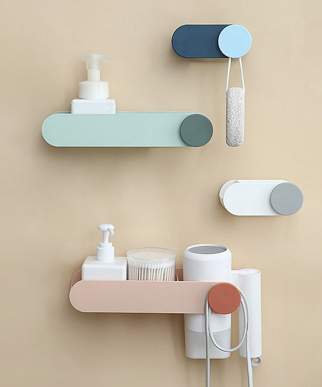 Bathroom Wall-mounted Hair Dryer Storage Rack