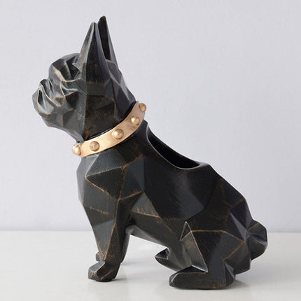 Geometric Dog Pen Holder – Cute Resin Desk Organiser