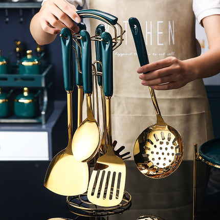 7 Piece Stainless Steel Kitchen Utensil Set | Cooking Tools