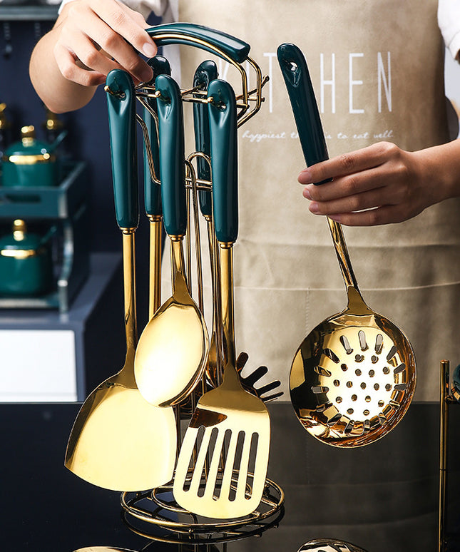 7 Piece Stainless Steel Kitchen Utensil Set | Cooking Tools