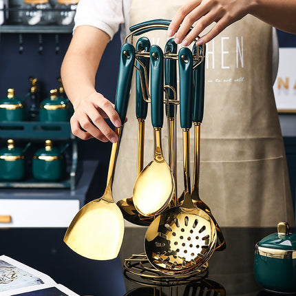 7 Piece Stainless Steel Kitchen Utensil Set | Cooking Tools