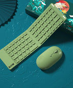 Retro Green keyboard and mouse