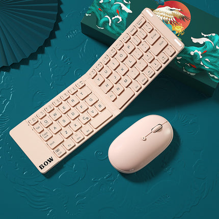 ⌨️ Folding Bluetooth Keyboard & Mouse Set – Work Anywhere, Effortlessly
