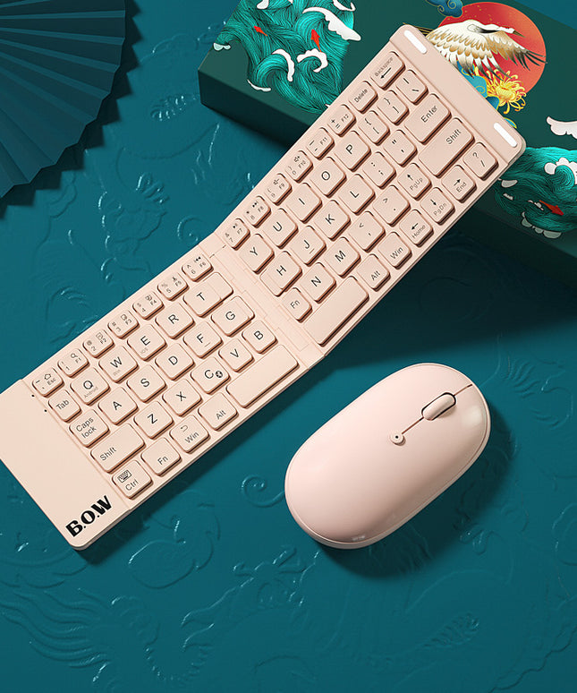 ⌨️ Folding Bluetooth Keyboard & Mouse Set – Work Anywhere, Effortlessly