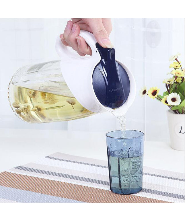 1.2L Glass Jug 🥤 – Flip Lid in Green, Red or Blue