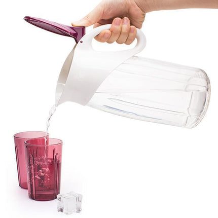 1.2L Glass Jug 🥤 – Flip Lid in Green, Red or Blue