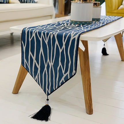 Satin-Effect Geometric Table Runner ✨ – Medium or Large, 3 Colours