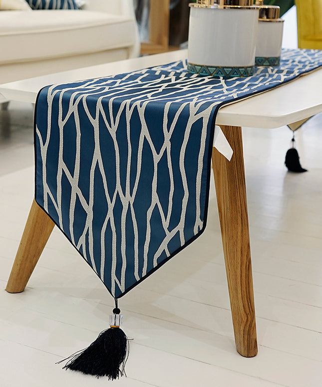 Satin-Effect Geometric Table Runner ✨ – Medium or Large, 3 Colours
