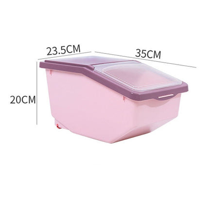 Plastic Food Storage Box 🍱 – Lift-Up Lid, Moisture-Proof, 2 Sizes