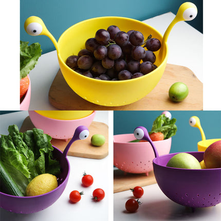 Big Eyes Fruit Basket & Colander | Cute Kitchen Drain Basket