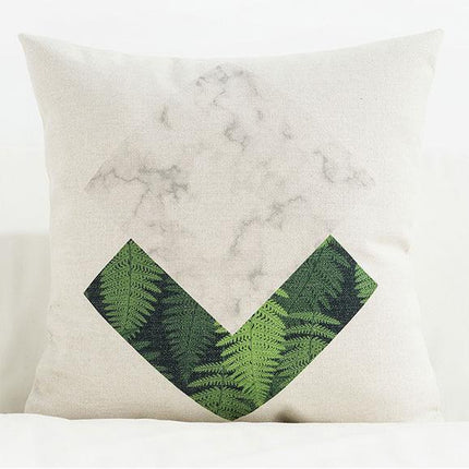 Nordic Botanical Cushion Cover | Rainforest Pillow 45x45