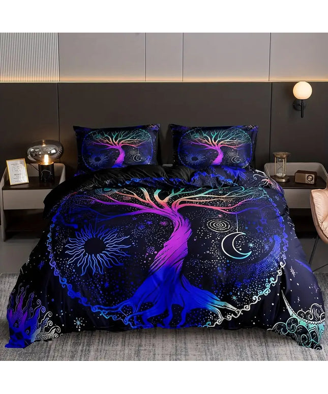 Tree of Life Bedding Set | Sun Moon Celestial Duvet Cover