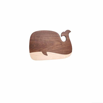 Walnut Whale-Shaped Chopping or Serving Board 🐋 – Small or Large