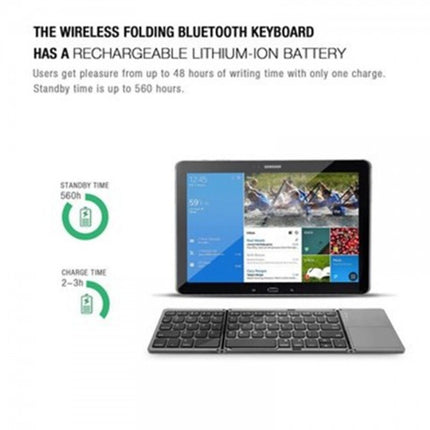 Folding Bluetooth Keyboard Portable Wireless Travel Keyboard