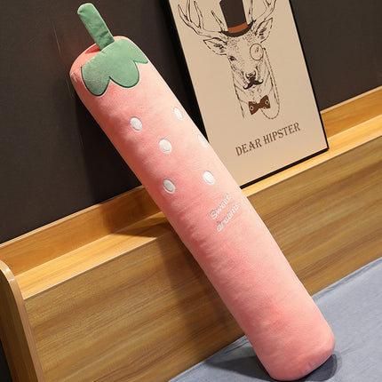 Super Fun Cylindrical Plush Pillows – Carrot, Strawberry and Cactus Designs 🥕🍓🌵