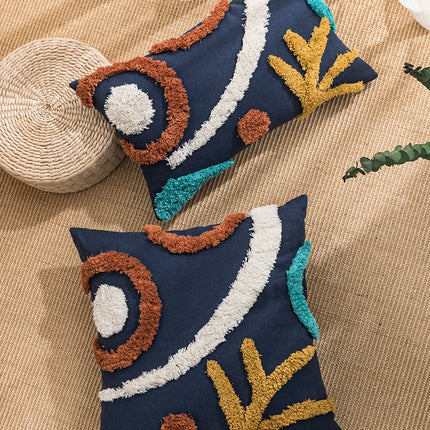 Tufted Colour Block Cushion Cover – Bold Modern Design in 2 Sizes