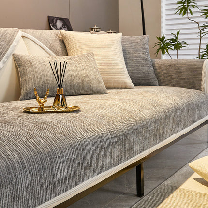 Chenille Sofa Slip Cover | Soft Modern Sofa Protector