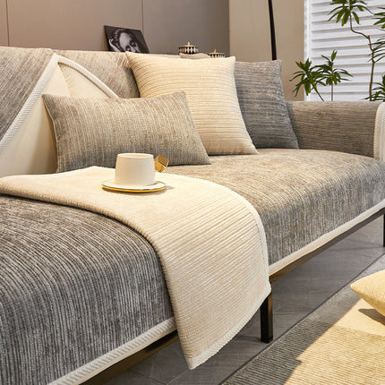Chenille Sofa Slip Cover | Soft Modern Sofa Protector