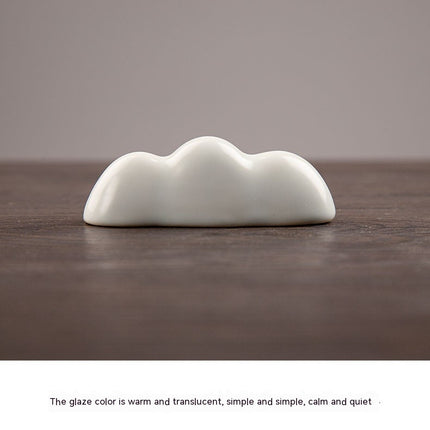 Cloud Celadon Ceramic Pen Holder – Elegant Desk Organiser